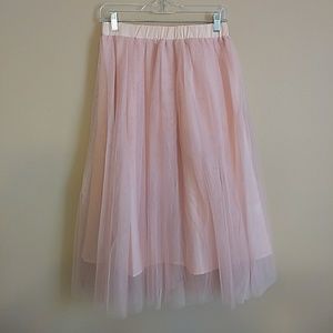 Pink, orgaza tutu skirt, small